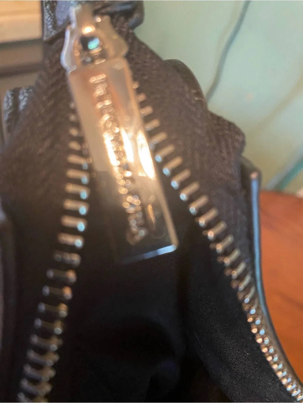 BCBGMaxAzria Black Crescent Leather Shoulder Bag
